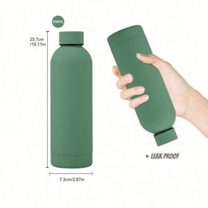 Bouteille d'eau sport personnalisée 500 ml, gourde isotherme sous vide avec logo, idéale pour souvenir - Product Image 1