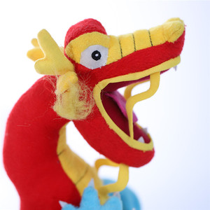 Peluche de Dragón Chino de Dibujos Animados, <span class=keywords><strong>Rojo</strong></span> y Amarillo, con Linterna, Súper Suave, Lindo, para Niños - Product Image 5