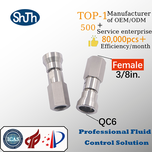 Conector Rápido de Alta Presión Tipo Swagelok, Acero Inoxidable 316, Forjado, Rosca Interna NPT/BSPP/BSPT, Hembra, Conexión ASME EN - Product Image 5