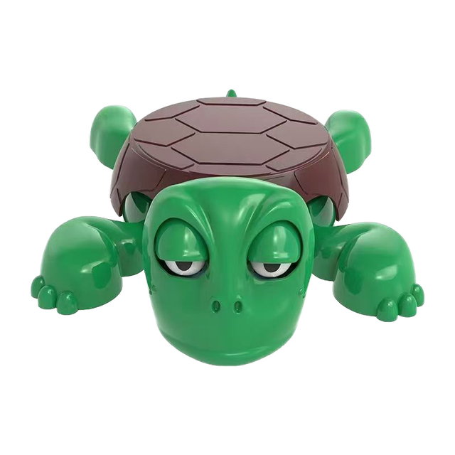 Turtle Coaster 3D Printed Funny with Interactive Expression Hilarious Open Eyed When Put a Glass on His Back Turtle Cup Holder