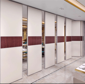 Treo có thể hoạt động tường MDF có thể tháo rời âm thanh trượt airwall chia di chuyển gấp phân vùng tường cho nhà văn phòng - Product Image 3