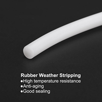 Cordon en silicone solide, tige en caoutchouc de silicone, joint, bande d'étanchéité, joint torique, résistant aux hautes températures et à l'eau, pour services de découpe