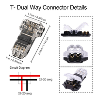 Connecteurs de câblage rapide sans dénudage de type I/T, bornes à sertir Scotch Lock pour bandes LED 22-18AWG et connecteurs audio de voiture