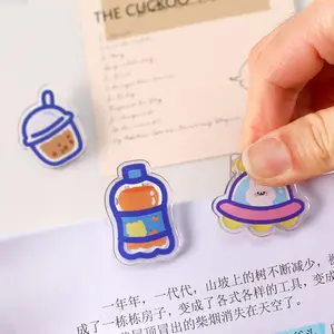 Clipe dental de papel acrílico, clipe para papel personalizado de anime com design de alta qualidade