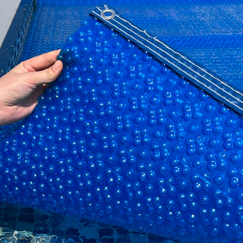 Customized Blue Bubble Pool Cover for