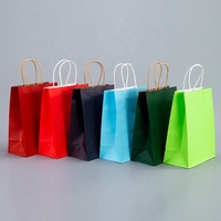 Sac en papier kraft avec impression personnalisée pour café, biscuit et thé boba, emballage alimentaire à emporter, shopping de style luxe
