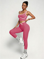 Ensemble de sport pour femme : soutien-gorge de yoga et pantalon taille haute push-up, extensible et amincissant, idéal pour l'entraînement quotidien