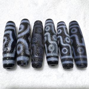 Wholesale 50mm <strong>Blue</strong> Tibetan Ancient Budda Oval Shape Old Beads Antique Tibetan Agate Beads for Bracelet Making