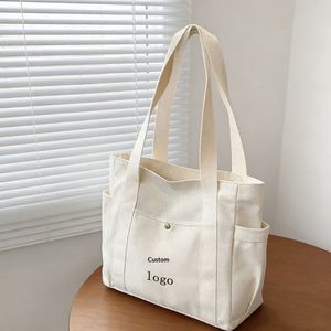 Bolsa de Lona Personalizada con Logotipo, para Trabajo, Viajes, Estudiantes, de Gran Capacidad, Horizontal, Cuadrada, Cosida - Product Image 2