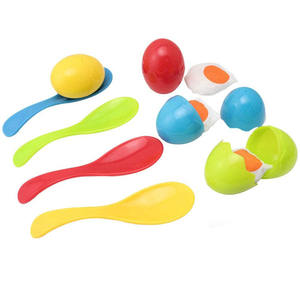 Œuf et <span class=keywords><strong>cuillère</strong></span> en plastique pour enfant, jeu de <span class=keywords><strong>course</strong></span>, vente en gros, prix d'usine - Product Image 1