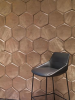 Carrelage décoratif mural extérieur moderne en béton UHPC PYRAMID B-3D, épaisseur 20 mm