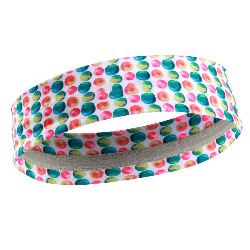 Bandeau pour cheveux en époxy imprimé avec des boules aquarelles