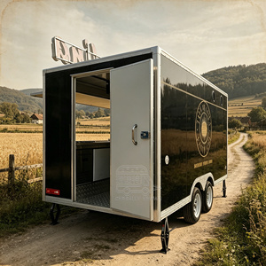 Stainless Steel Pizza Trailer Fast Hot Dog Truck CE Certified Coffee Street Food <b>Cart</b> - Product Image 2