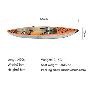GY surf sports drop stitch bateau <span class=keywords><strong>gonflable</strong></span> en carbone pour <span class=keywords><strong>2</strong></span> personnes, bateau de Kayak - Product Image 3