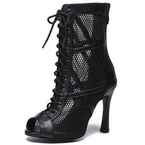 Scarpe da ballo latino in microfibra + Mesh traspirante 6.5/7.5/8.5/9/10cm tacchi alti scarpe da ballo <span class=keywords><strong>per</strong></span> adulti tacchi alti - Product Image 2
