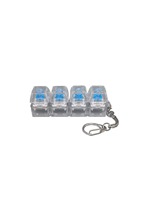 High-transparency Plastic Button Stress-relief Mechanical Keyboard Keycap Keychain Pendant Toy