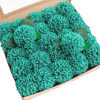 Meilleures ventes : Fleurs artificielles Dahlia à bulles, Pompons à bulles, Tiges de chrysanthèmes pour DIY Mariage et Saint-Valentin