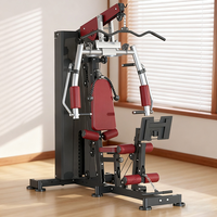 Station d'entraînement multifonctionnelle avec poids intégré de 73 kg, capacité de charge de la machine de 200 kg, tube solide de 50 x 70 mm, usage commercial