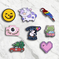 Broches en métal en gros, badges de revers en alliage de zinc, épingles émaillées pour vêtements, épingles logo, épingles ange, épingles chapeau, épingles animaux
