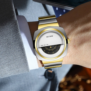 Montre à quartz pour homme de luxe premium 2025 - Montre-bracelet étanche, bracelet en acier inoxydable, fabrication premium, approvisionnement en gros - Product Image 4