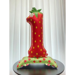 Nuovo palloncino a forma di fragola da 40 pollici con decorazione per festa di buon compleanno forniture per Baby Shower regali 0-9 palloncini di elio - Product Image 3