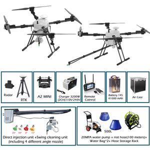 Dron de Limpieza JIUSI D15R para Fachadas de Edificios, Ventanas y Paneles Solares, Limpieza de Techos de Casas con 100 m de Altura de Vuelo - Product Image 2