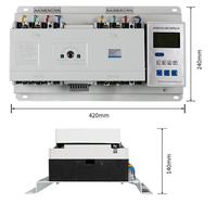 Commutateur de transfert automatique double alimentation Contrôleur intelligent 4P/100A pour la lutte contre l'incendie Type CB