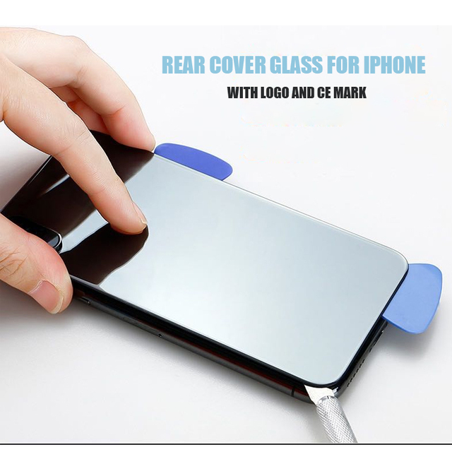 Back Rear Glass with logo Replacement for iphone 8 X Xs Xsmax Xr 11 11pro 11promax 12 12pro 12promax Back Glass Big Hole