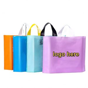 Custom Promotion Pe Fashion Clothing Store Tote Shopping <b>Bag</b> With Printed Logo for Gift Wrapping - Product Image 1