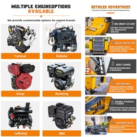 Minipala cingolata compatta versatile V1000 con accessori ad alta portata per edilizia, paesaggistica e lavori agricoli