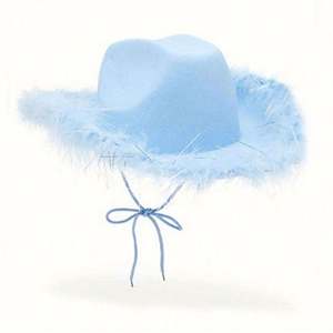 Chapeau de Fête Tendance et de Haute Qualité en Promotion – Chapeau de Cowboy Rose en Fourrure, Chapeau de Cowgirl Rose - Product Image 6