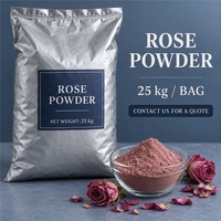 Poudre de jus de rose en vrac de qualité supérieure, marque privée OEM, soluble dans l'eau, poudre de pétales de rose 100% naturelle