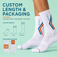 Chaussettes de sport athlétiques personnalisées avec logo sur mesure, chaussettes de sport unisexes en coton, chaussettes de basket-ball tube personnalisées