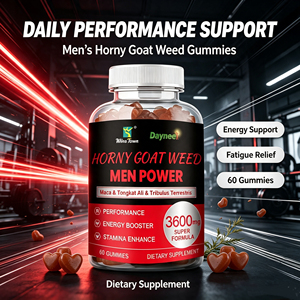 Gomitas de Hierba de Cabra en Celo para Potencia Masculina, Suplemento Vegano con Maca, Tongkat Ali y Tribulus, Aumenta la Energía, Alivia la Fatiga, OEM, ODM, Marca Privada - Product Image 4