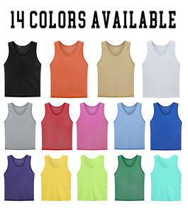 เสื้อกล้ามตาข่ายสำหรับฝึกซ้อมฟุตบอล แบบมีรูระบายอากาศ สามารถสกรีนโลโก้ได้ - Product Image 2