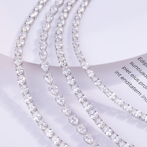 Pulsera de cadena tipo tenis de diamantes sintéticos de joyería fina personalizada para mujer, oro de 14K/18K, cultivados en laboratorio, para fiesta, boda, regalo, <span class=keywords><strong>tercera</strong></span> persona - Product Image 3