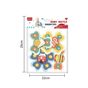 2025 Hot Sale 3pcs Baby Spinning Rattle Toy Set <b>Soft</b> Sensory Toys Suction Cup Base Infants Food Grade Developmental <b>Play</b> - Product Image 6