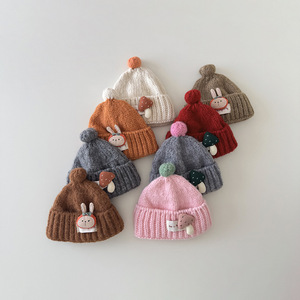 Winter Gestrickte Jacquard Unisex Baby Kinder Warme Reise-Mütze gegen Kälte - Product Image 1