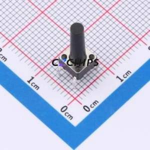 TS013-CBW1FH15.0 Tactile Switch Through hole-4P,6x6mm Switch Single Pole Single Throw Round Button 2.5N Through Hole - Product Image 1
