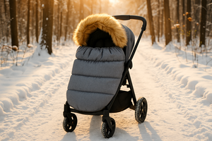 Copri Passeggino Universale Impermeabile e Caldo, 100% Poliestere Ecologico, Sacco a Pelo Invernale per Passeggino - Product Image 6
