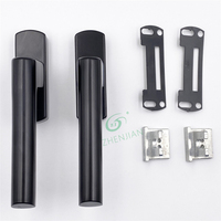 Diseño moderno Tirador negro Ventanas de aluminio Contemporáneo OEM Producto Cerradura de llave Puerta Uso de oficina Hecho Madera Aluminio Plástico