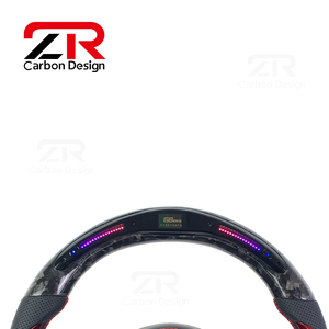 พวงมาลัยคาร์บอนไฟเบอร์ LED สำหรับรถนิสสัน350Z 370Z Z34 R35สำหรับ Infiniti FX30 FX35 FX37 FX50ปลอมแปลง QX70 - Product Image 4