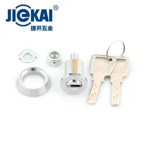 Matériel de cuivre de haute sécurité JK531 serrure de distributeur automatique serrure à came à clé à fossette pour armoire en métal