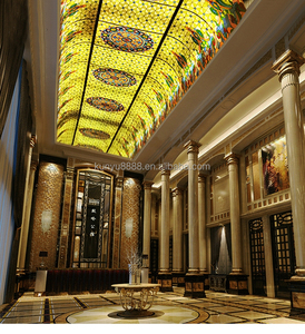 Dôme en verre massif teinté sur mesure, directement de l'usine, pour la décoration de plafonds, de toits et de lignes de délimitation, éclairage pour hôtel/villa - Product Image 1
