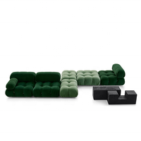 Módulo modular de material de tela para sala de estar, conjunto de sofás de nuevo diseño de moda