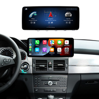 Écran tactile Android Auto 12.3 pouces en promotion pour Mercedes Benz GLK 10-12, avec Carplay sans fil, cadre de tableau de bord stéréo, faisceau de câblage et kit CANBUS, version LHD