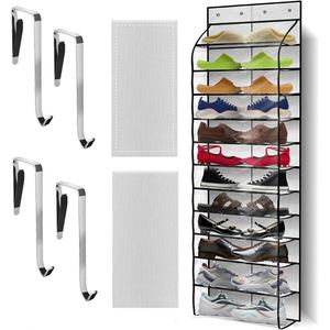 Wholesale Large Multifunctional Breathable <b>Storage</b> Mesh Door <b>Shoe</b> Organizer Eco-friendly Polyester Home Assembly Reusable Closet - Product Image 1