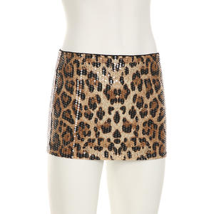 Женский комплект из 2 предметов с блестками и леопардовым принтом - Product Image 5