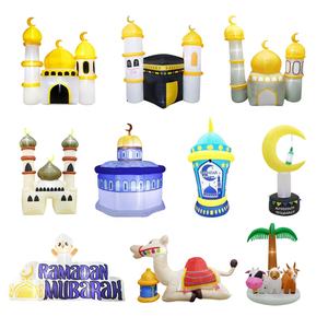 Fiesta al aire libre decoración inflable estrellas inflables Luna Eid templo <span class=keywords><strong>linterna</strong></span> personalizado Ramadán inflable musulmán para terraza jardín - Product Image 4