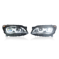 Ensemble de phares LED modifiés avec feux de jour Angel Eyes, Plug and Play pour BMW Série 7 F01 F02 2009-2015